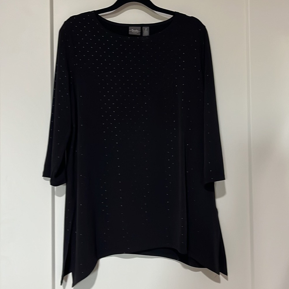 Travelers by Chico size 2 tunic black US 12 medium